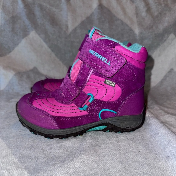 Merrell little kids Hiking Boots size 11 - Picture 2 of 4